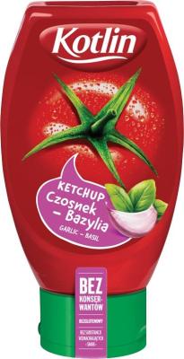 Ketchup Czosnek-Bazylia Kotlin 450g