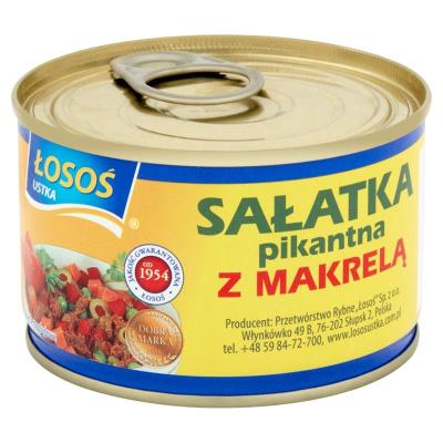Salatka Pikantna z Makreli 170g Losos Ustka