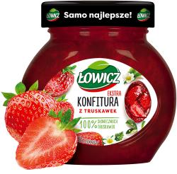 Konfitura Truskawkowa - Erdbeer-Konfitüre 240g Lowicz