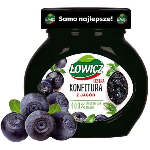 Konfitura z Jagod - Heidelbeeren-Konfitüre 240g Lowicz