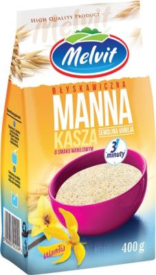 Kasza Manna Waniliowa - Grie&szlig;brei mit Vanillegeschmack 400g Melvit