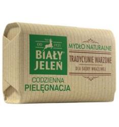 BIAŁY JELEŃ - mydło naturalne premium z EKSTRAKTEM Z LNU...