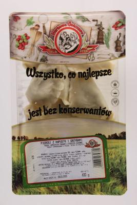 Herbowa Teigtaschen mit Sauerkraut und Pilzen -  Pierogi z kapusta i grzybami  400g