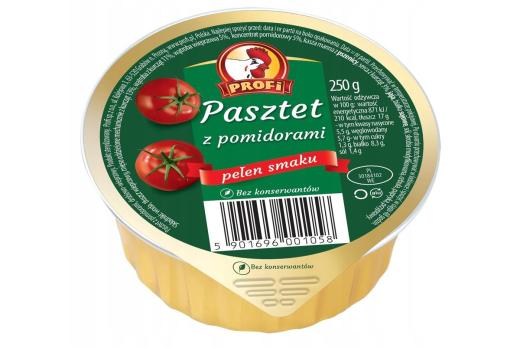 Profi Wielkopolski Pasztet z drobiem i pomidorami 250 g