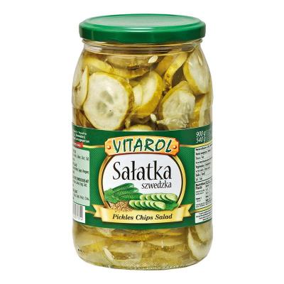 Salatka Ogorkowa - Gurkensalat nach Schwedischer Art 900g Vitarol