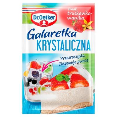 Galaretka Transparent Erdbeer-Vanille Geschmack 72g Dr. Oetker