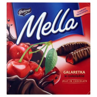 Goplana Mella G&ouml;tterspeise in Schokolade - Kirsche 190g