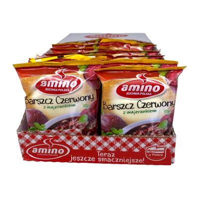 22x Amino Barszcz Polnische Rote-Beetesuppe Instant-Nudelnsuppe 66g