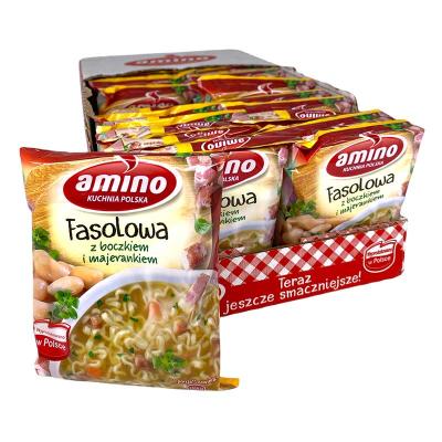 22x Amino Fasolowa - Polnische Bohnensuppe Instant-Nudelnsuppe 61 g