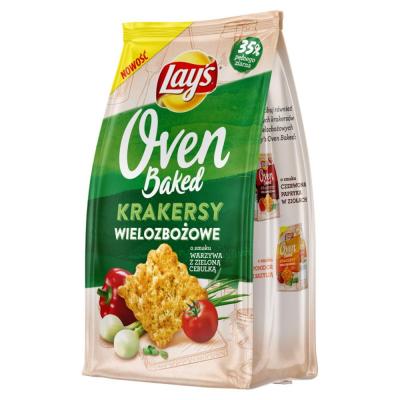 Lays Krakersy Wielozbozowe - Getreide Cracker Green Onion 80g