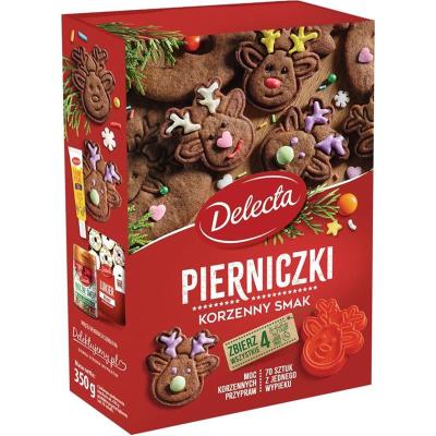 Pierniczki korzenne + Foremka  - Lebkuchen Backmischung 350g Delecta