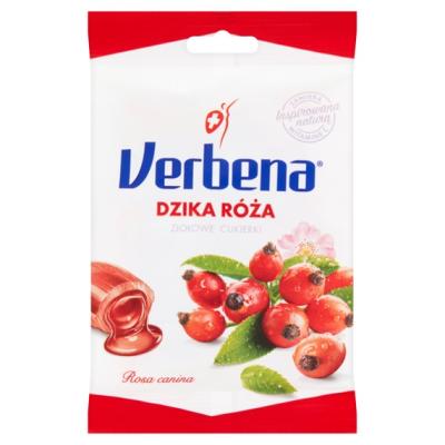 Cukierki ziolowe Dzika Roza - Kr&auml;uterbonbons mit Hagebutte 60g Verbena