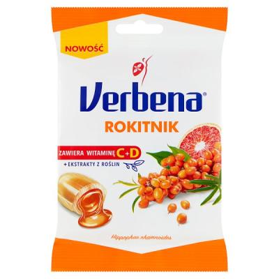 Cukierki ziolowe Rokitnik - Kr&auml;uterbonbons mit Sanddorn 60g Verbena