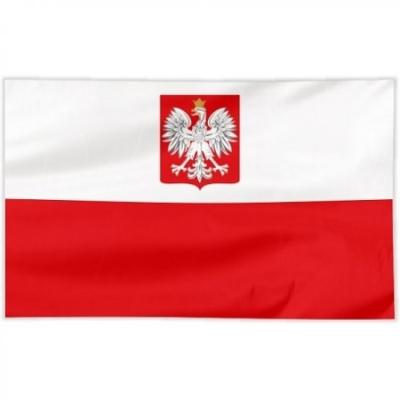 Flaga szyta z Orlem - Polnische Flage mit Adler 100 x 60cm