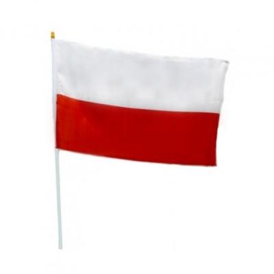 Flaga Polski - choragiewka - Polnische Fahne am Stock 31/20 cm