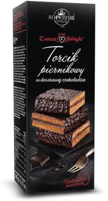 Torcik Piernikowy - Lebkuchen in Zartbitterschokolade mit Fruchtf&uuml;llung 180g