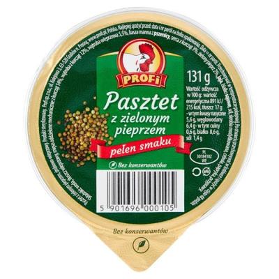 Profi Pasztet Geflügel-Brotaufstrich mit Grünem Pfeffer 131g
