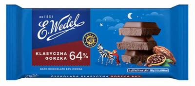 Wedel Schokolade Zartbitter 64% Gorzka 90g