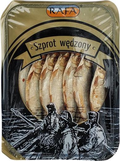 Szprot Wedzony  na goraco - Geräucherte Sprotten 170g Rafa