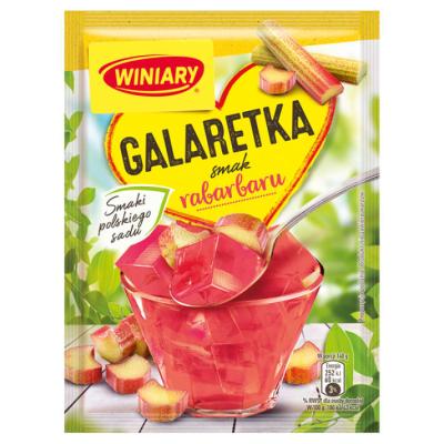 Galaretka Rabarbar - Götterspeise mit Rhabarbar-Geschmack 47g Winiary