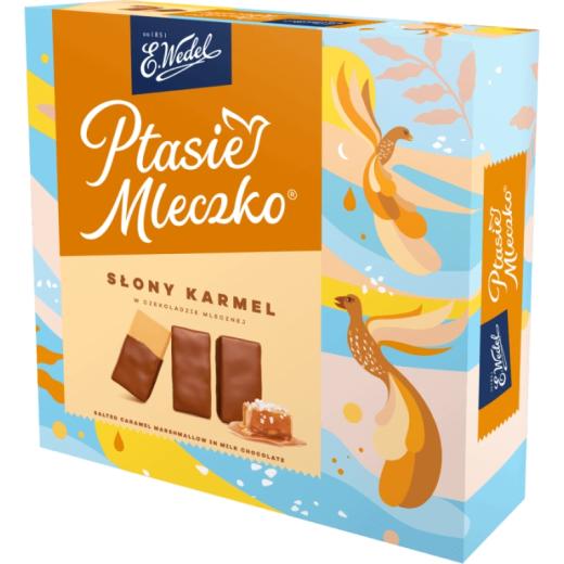 Ptasie Mleczko Slony Karmel 340g Wedel