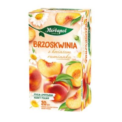 Herbata Brzoskwinia Rumianek - Tee Pfirsich Kamille 46g Herbapol