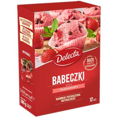 Babeczki Truskawkowe - Kuchen mit Erbeergeschmack 280g Delecta