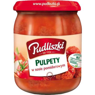 Pudliszki Pulpety - Schweinefleischbällchen in Tomatensoße 500g