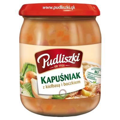 Kapusniak z Kielbasa i Boczkiem - Kohlsuppe mit Wurst und Speck 500g Pudliszki