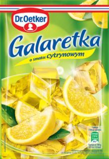Galaretka polnische G&ouml;tterspeise mit  Zitronengeschmack Dr. Oetker 77g