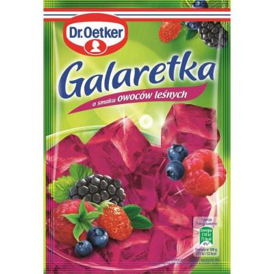 Galaretka polnische G&ouml;tterspeise mit  Waldfruchtgeschmack Dr. Oetker 77g