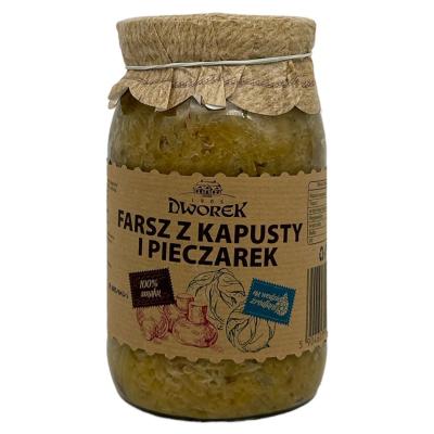 Farsz z Kapusty i Pieczarek - Champignons und Sauerkraut Mischung 850g Dworek