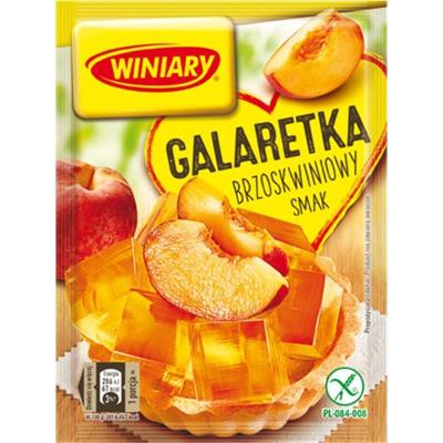 Winiary Galaretka G&ouml;tterspeise mit Pfirschegeschmack 71g