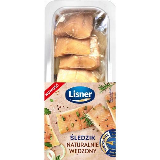 Sledzik naturalnie  wedzony  - Geräucherter Hering 170g Lisner