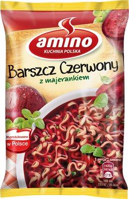 Amino Barszcz Polnische Rote-Beetesuppe Instant-Nudelnsuppe 66g