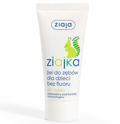 ZIAJKA ŻEL DO ZĘBÓW DLA DZIECI BEZ FLUORU  50 ml