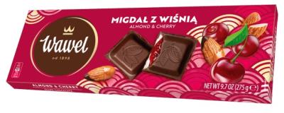 Duza Czekolada Migdal Wisnia - Mandeln Kirschenschokolade 275g Wawel
