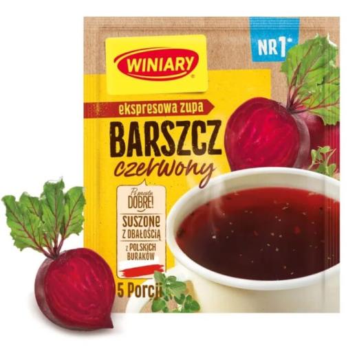 Barszcz Czerwony Instant - Rote Bete Suppe Borschtsch Instant 60g Winiary