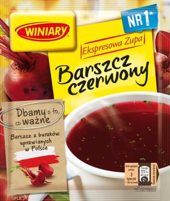 Barszcz Czerwony - Rote Bete Suppe Borschtsch Instant 60g Winiary