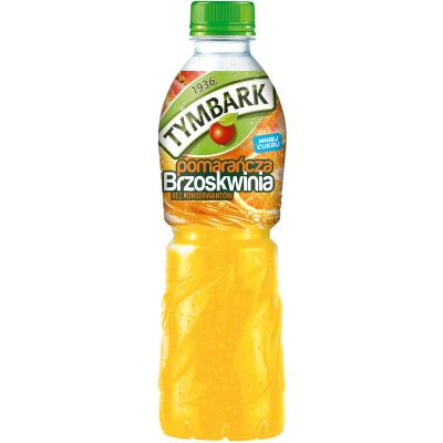 Tymbark Orange - Pfirsich (zzgl. 0,25€ EINWEGPFAND) 500ml Erfrischungsgetränk