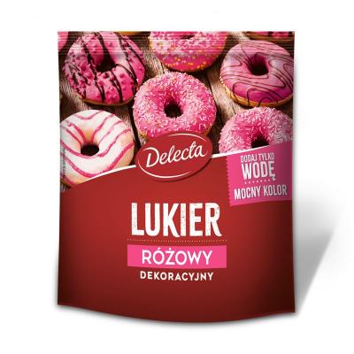 Lukier Rozowy - Zuckerguss Pink 80g Delecta