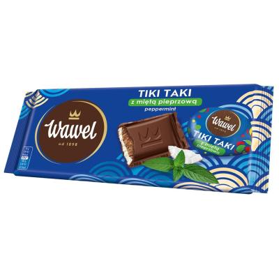 Czekolada Tiki Taki z Mieta - Tiki Taki Pfefferminzschokolade 90g Wawel