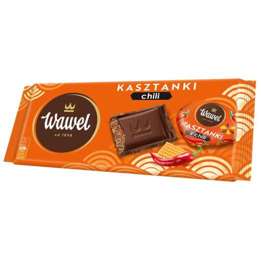 Czekolada Kasztanki z Chilli - Schokolade mit Kakaofüllung und Chilli 90g Wawel