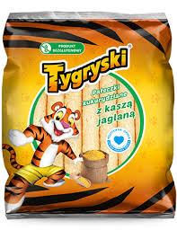 Tygryski Mais-Snacks mit Hirsegr&uuml;tze Palki z Kasza Jaglana 60g