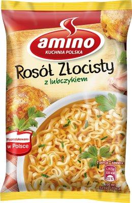 Amino Ros&oacute;l Zlocisty - Polnische H&uuml;hnersuppe Instant-Nudeln 57g