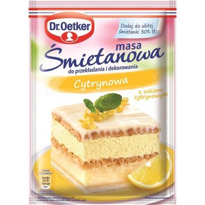 Masa Smietanowa Cytrynowa 70g - Sahnesteifpulver mit Zitronengeschmack Dr.Oetker