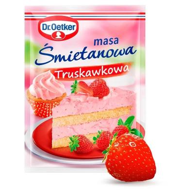 Masa Smietanowa Truskawkowa 89g - Sahnesteif mit Erdbeergeschmack Dr.Oetker
