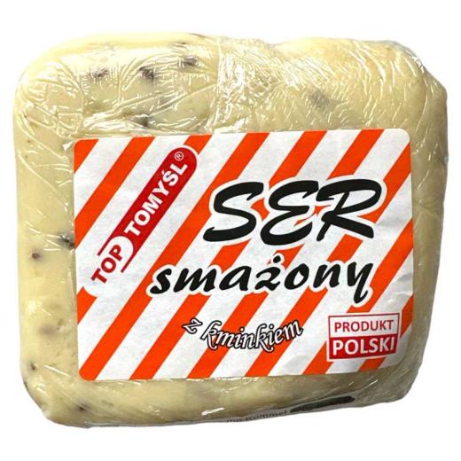 Ser Smazony Chudy z Kminkiem - Hauskäse mit Kümmel Fettarm 300g OSM Top Tomysl