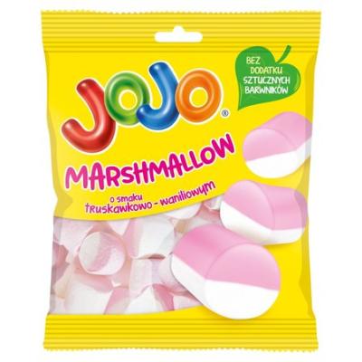 Jojo Pianki Waniolowo Truskawkowe - Marshmallows Erdbeer Vanille 86g Nestle