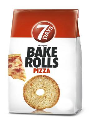 Bake Rolls Pizza - Brotchips mit Pizzageschmack 80g 7Days